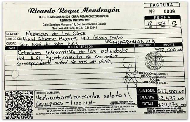 0 a a ayuntamiento de los cabos comunicacion social factura