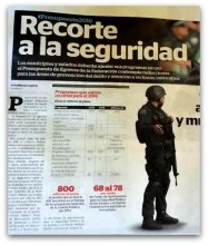 0 a fede recorte en seguridad a estados