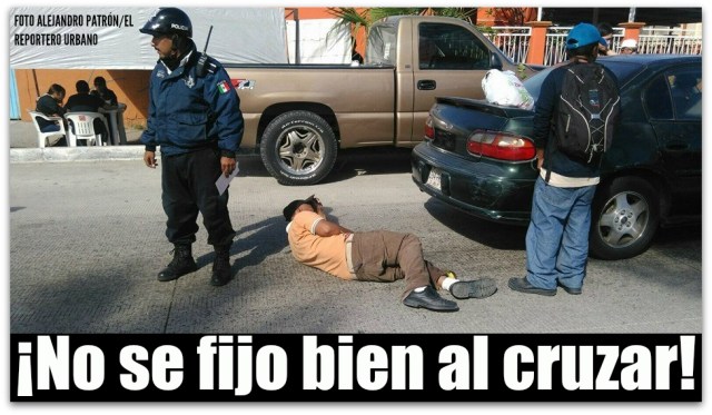 c atropellado en calle rosales