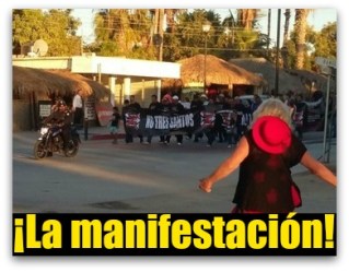 e a tres santos manifestacion