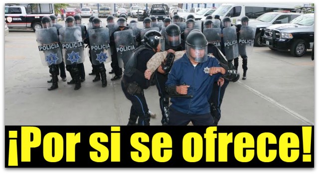0 a a policia antimontines los cabos