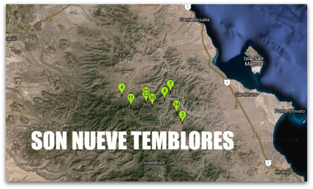 0 A ENJAMBRE SISMICO CERCA DE SANTA ROSALIA