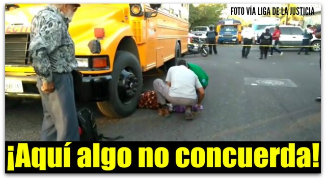 0 a atropellada mujer por una pesera en la paz