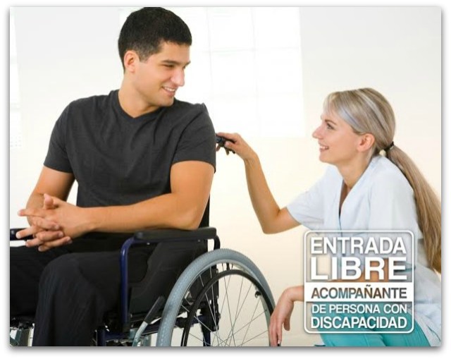 0 a personas con discapacidad y acompañante gratis