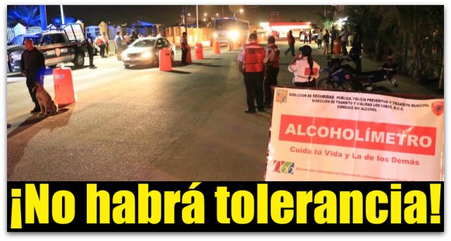 0 a a alcoholimetro en los cabos 2016