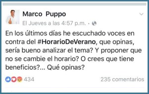 0 a cambio al horario de verano marcos puppo