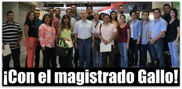 0 a magistrado gallo y los empleados