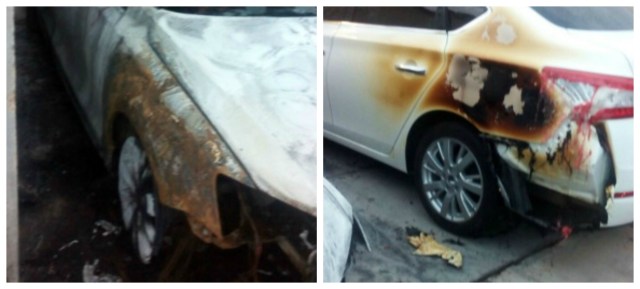 0 a la paz vehiculos incendiados anoche