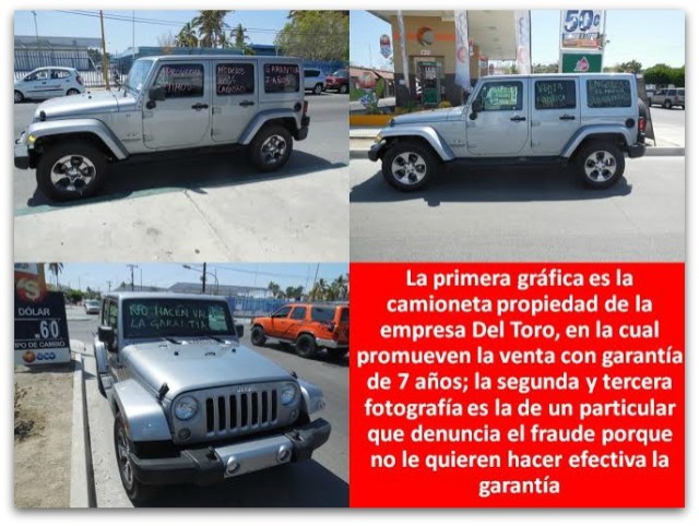 0 a a automotriz del toro engaña fraude