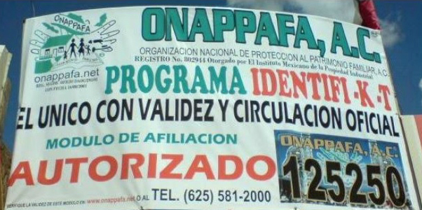 0 a ana ahi placa de onappafa